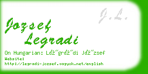 jozsef legradi business card